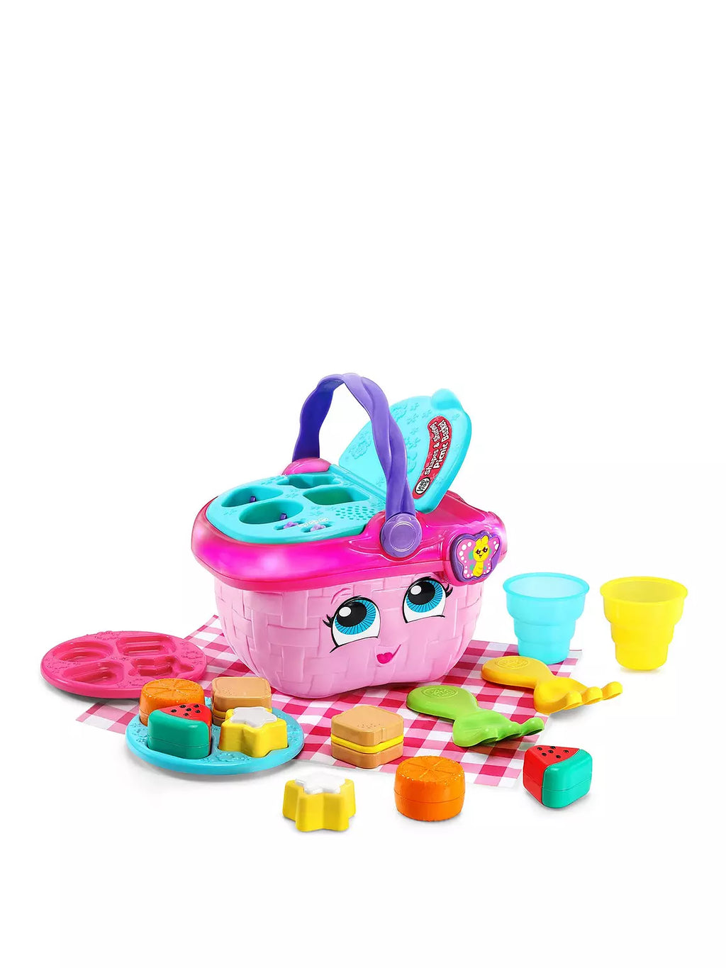 Shapes & Sharing Picnic Basket - Pink