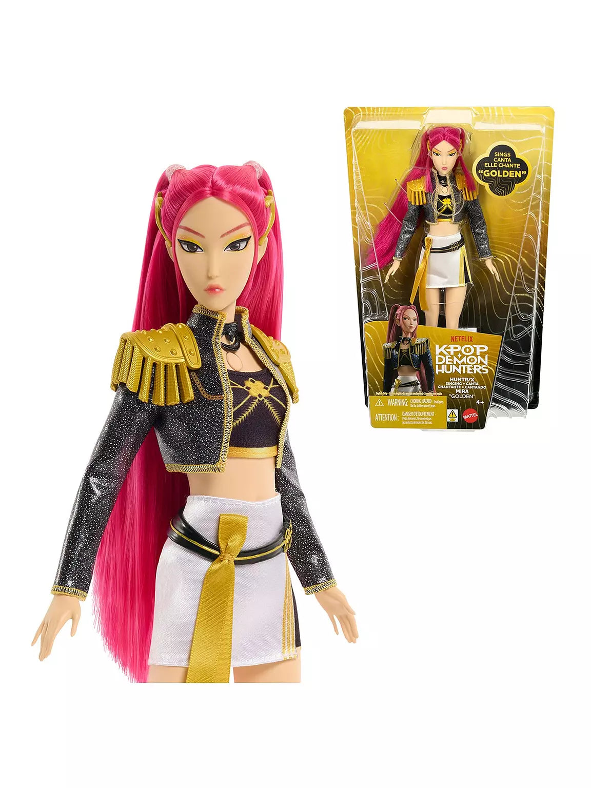 HUNTR/X Mira Golden Singing Doll with Sound Features